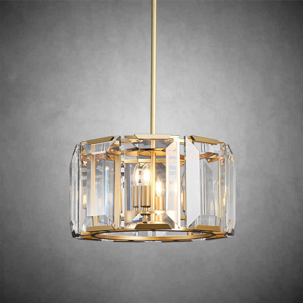 19 Inch Crystal Round Chandelier - Harlow