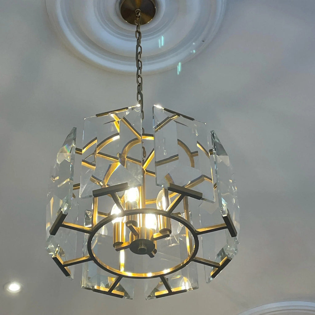 19 Inch Crystal Round Chandelier - Harlow