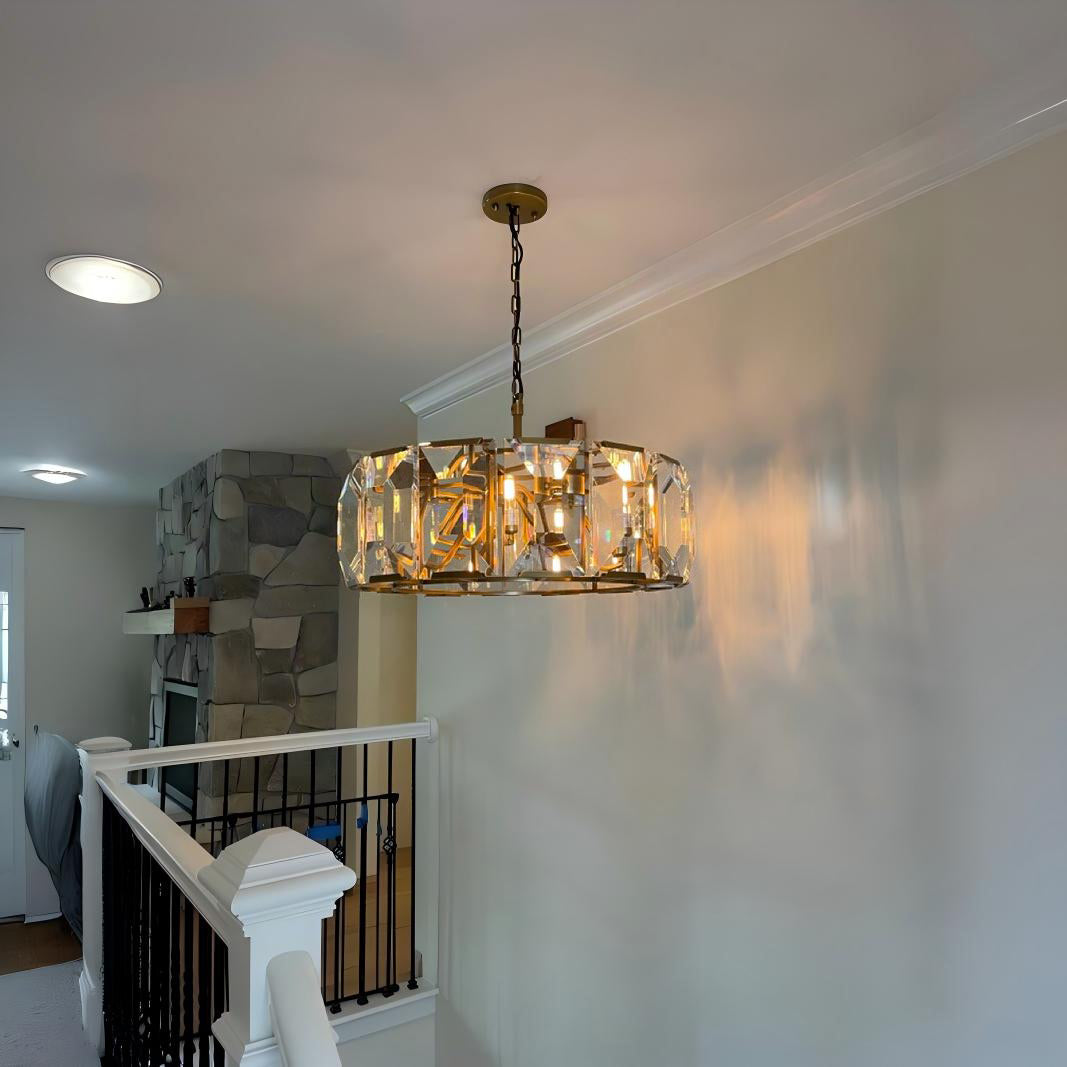 31 Inch Crystal Round Chandelier - Harlow