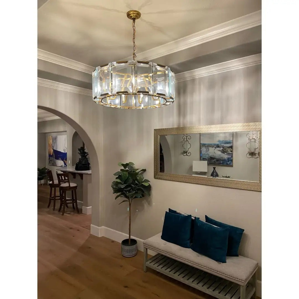 31 Inch Crystal Round Chandelier - Harlow