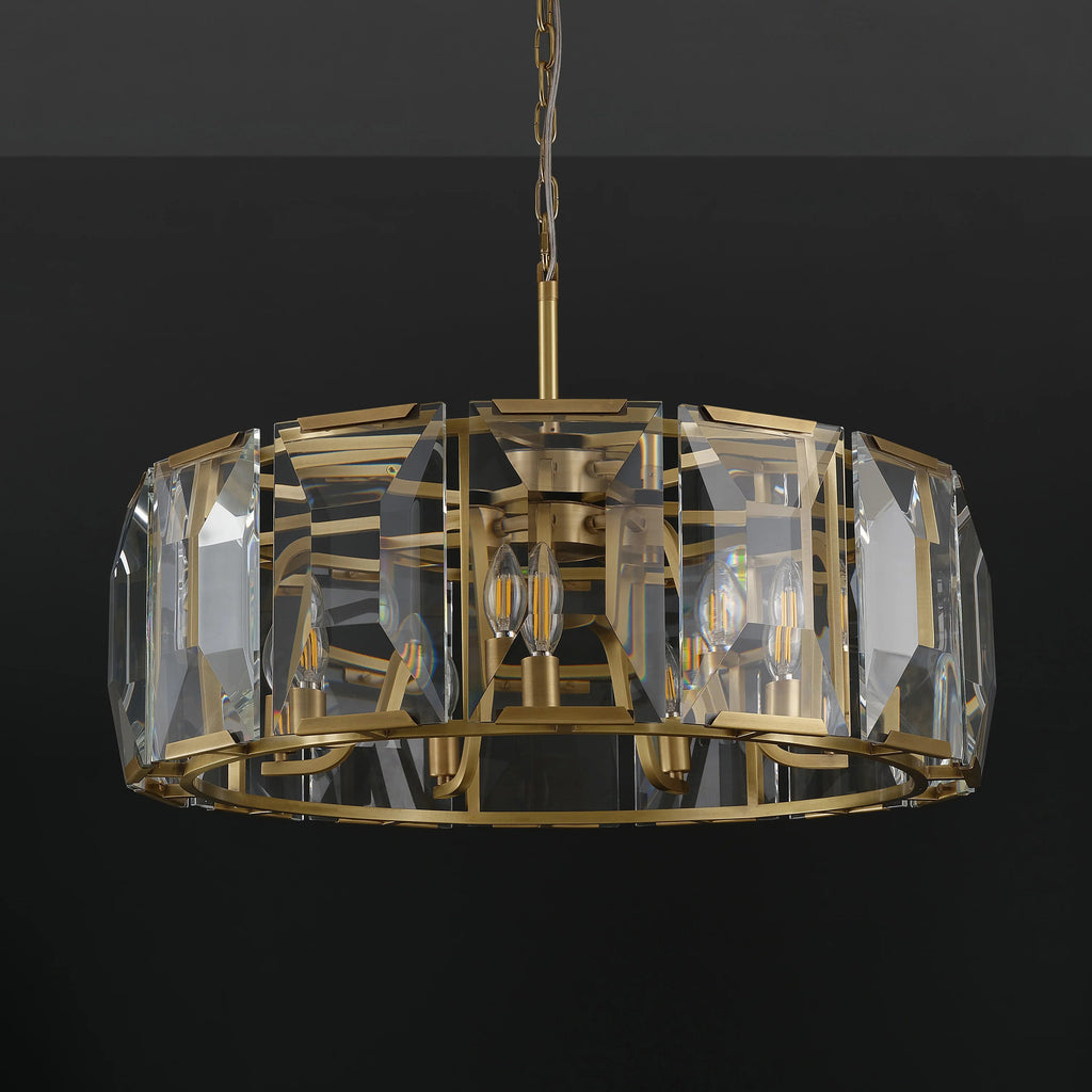31 Inch Crystal Round Chandelier - Harlow