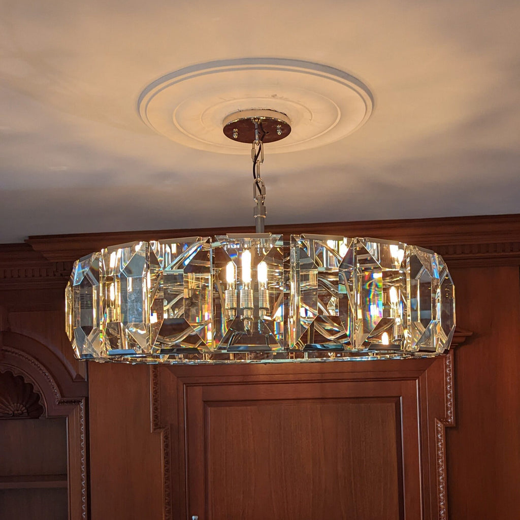 43 Inch Crystal Round Chandelier - Harlow