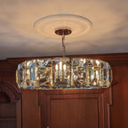 43 Inch Crystal Round Chandelier - Harlow