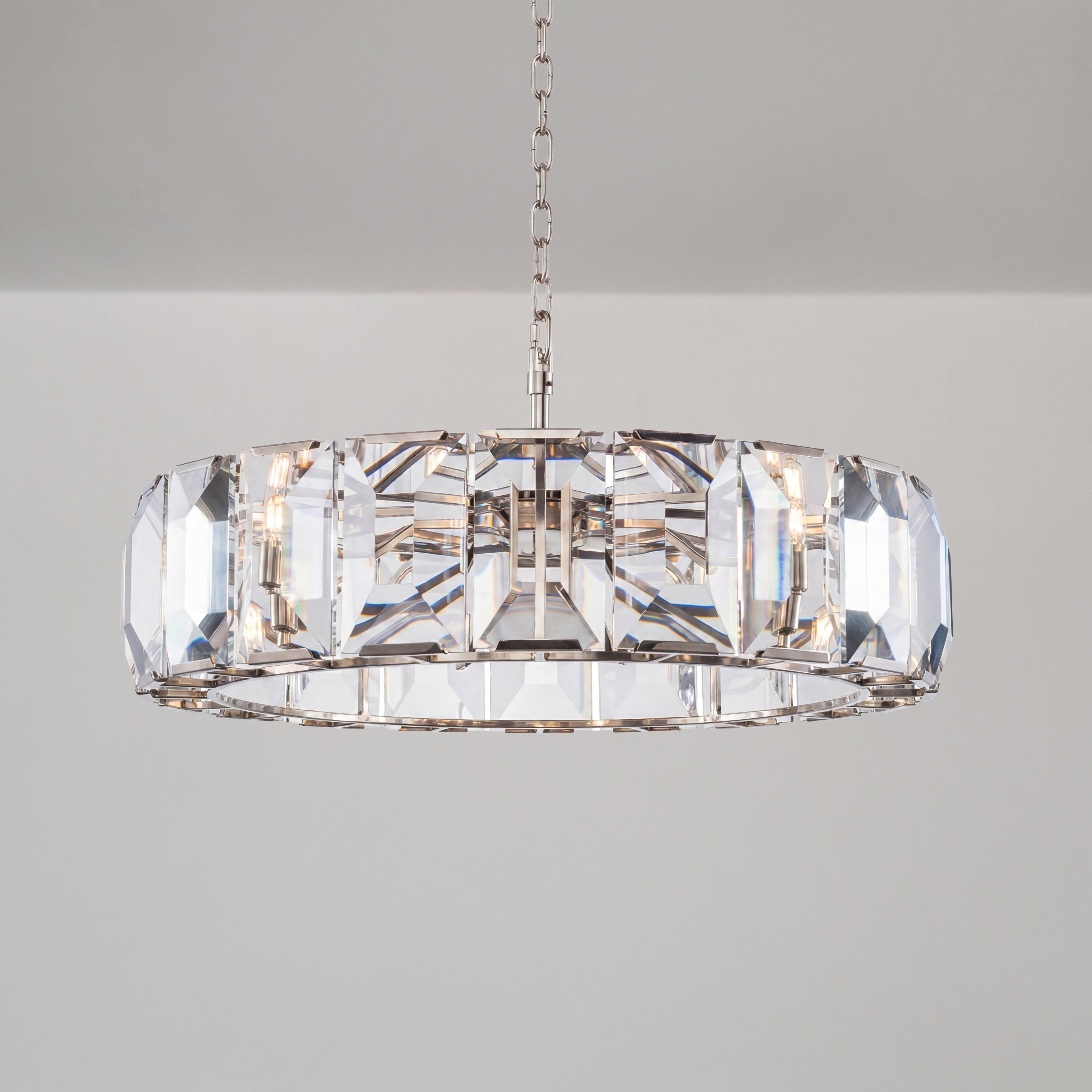 43 Inch Modern Crystal Round Chandelier - Harlow