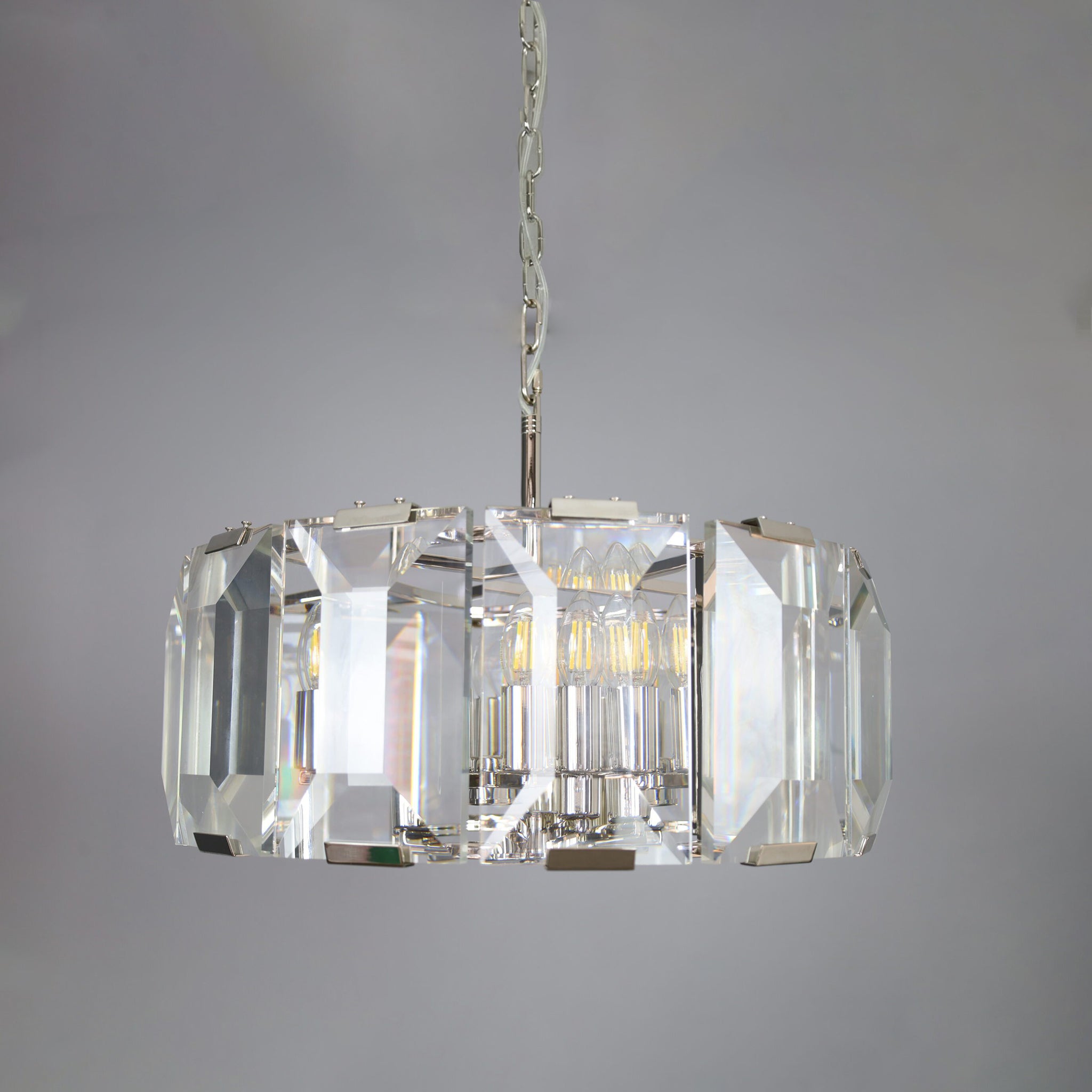 19 Inch Crystal Round Chandelier - Harlow