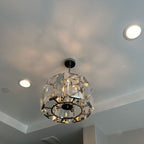19 Inch Crystal Round Chandelier - Harlow
