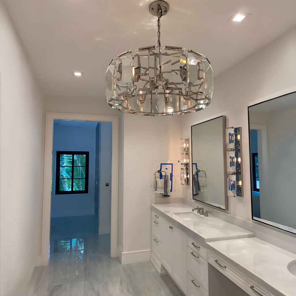 31 Inch Crystal Round Chandelier - Harlow