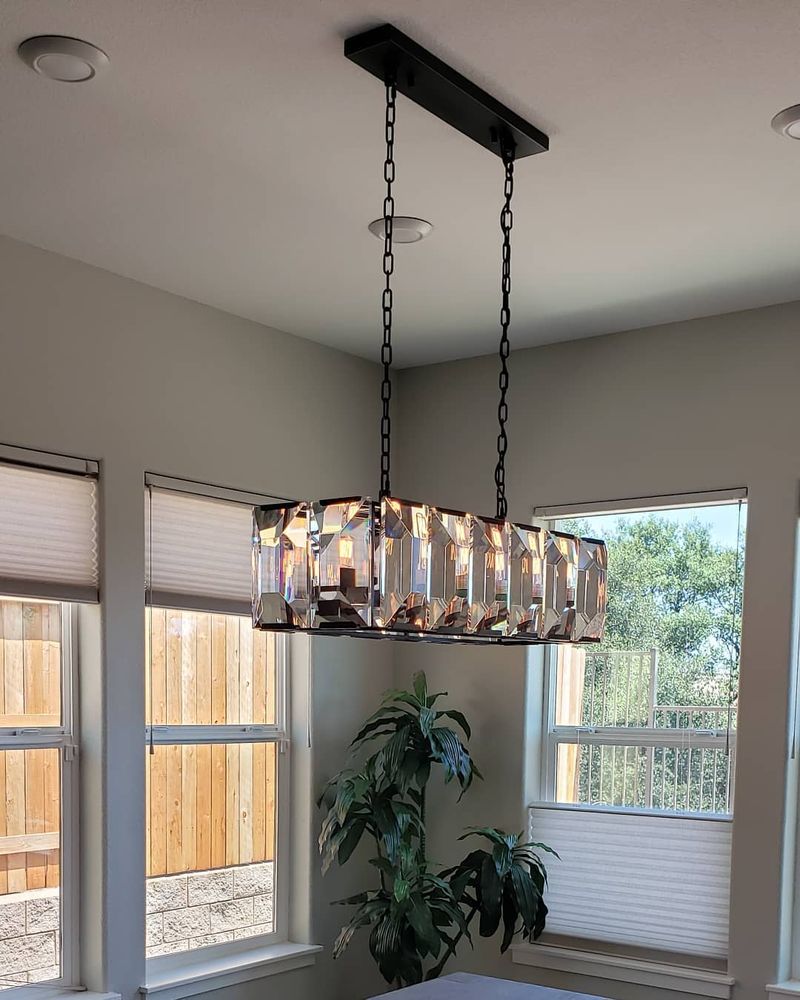 42 Inch Crystal Rectangular Chandelier - Harlow