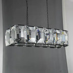 42 Inch Crystal Rectangular Chandelier - Harlow