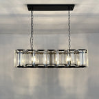 42 Inch Modern Crystal Rectangular Chandelier - Harlow