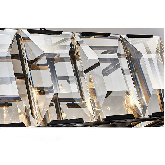 74 Inch Crystal Rectangular Chandelier - Harlow
