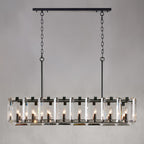 54 Inch Crystal Rectangular Chandelier - Harlow