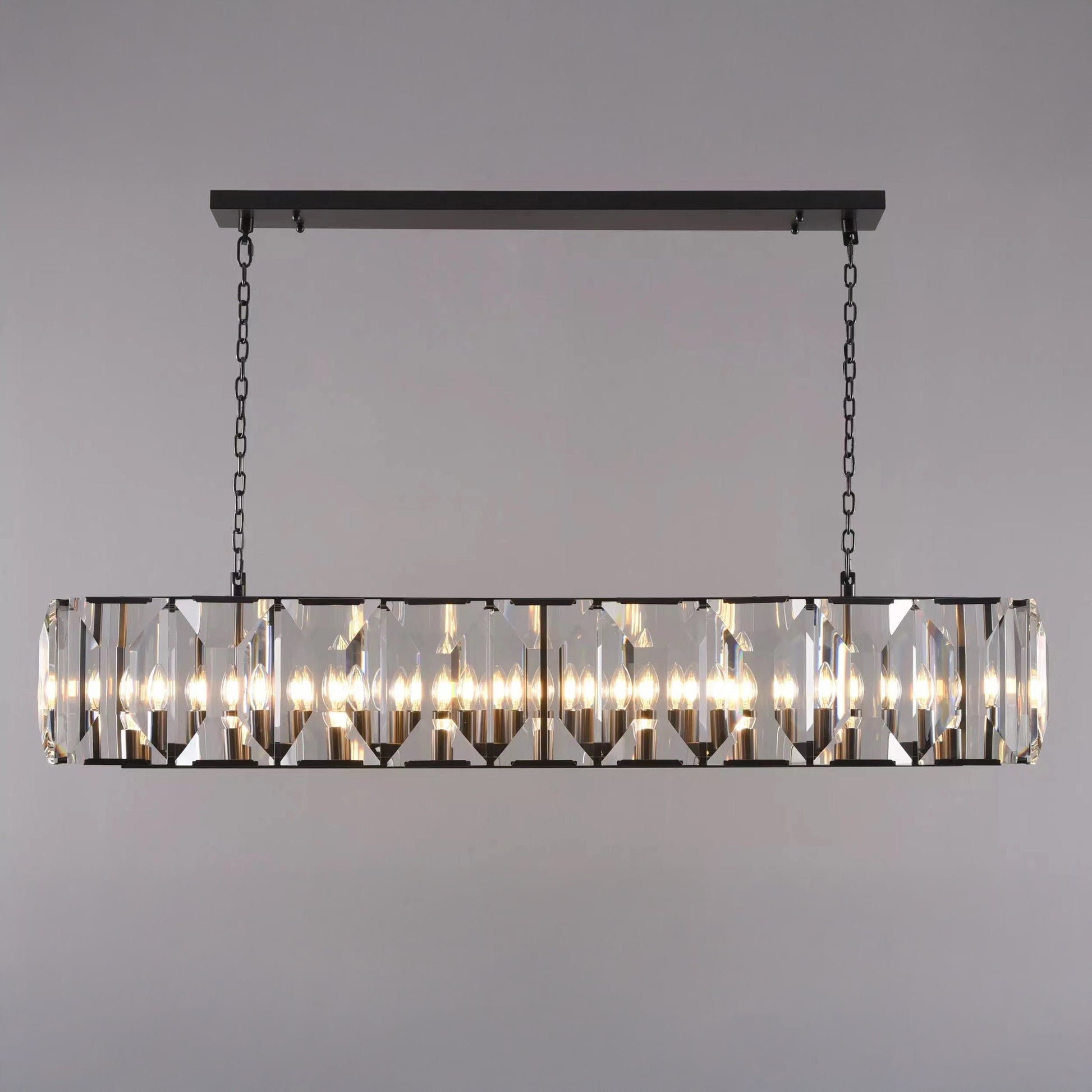 60 Inch Crystal Rectangular Chandelier - Harlow