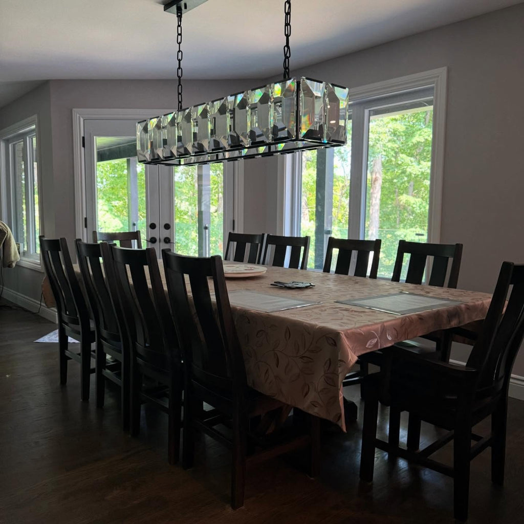 60 Inch Crystal Rectangular Chandelier - Harlow