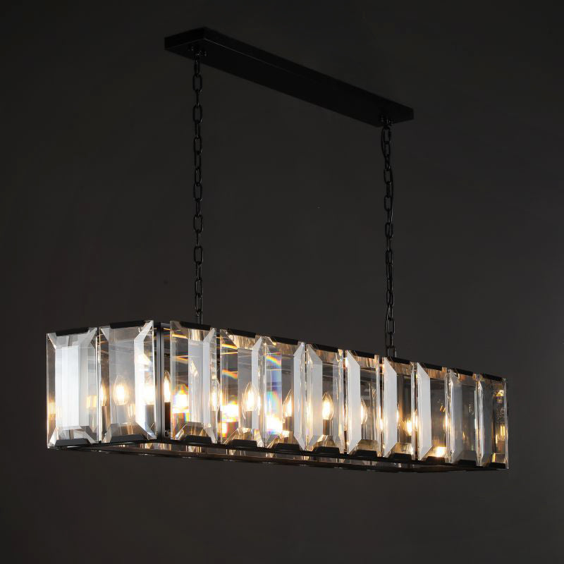60 Inch Crystal Rectangular Chandelier - Harlow