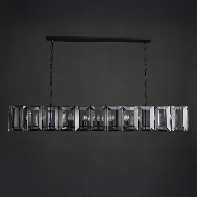 74 Inch Crystal Rectangular Chandelier - Gabriel