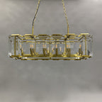 42 Inch Modern Crystal Rectangular Chandelier - Harlow