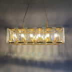 42 Inch Crystal Rectangular Chandelier - Harlow