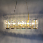 42 Inch Crystal Rectangular Chandelier - Harlow