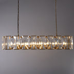 54 Inch Crystal Rectangular Chandelier - Harlow
