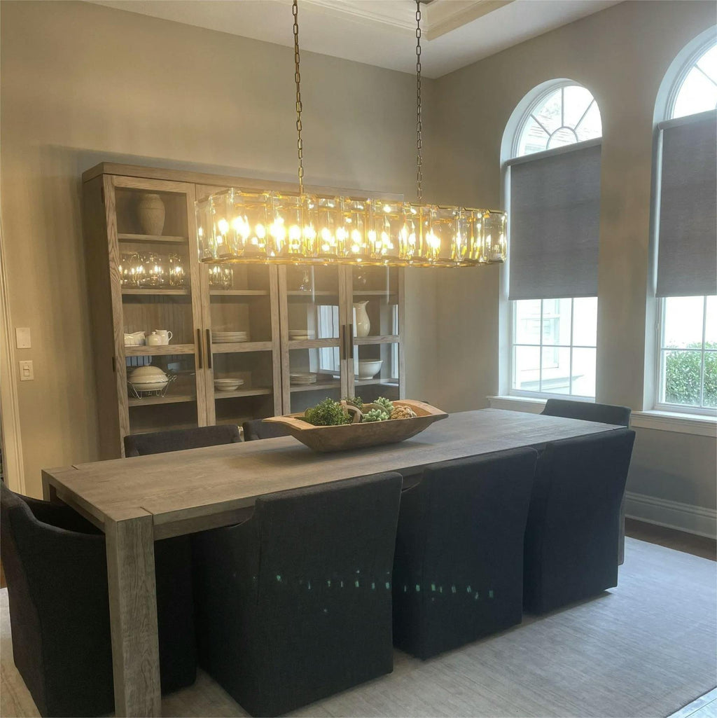 60 Inch Crystal Rectangular Chandelier - Harlow