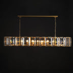 74 Inch Crystal Rectangular Chandelier - Gabriel
