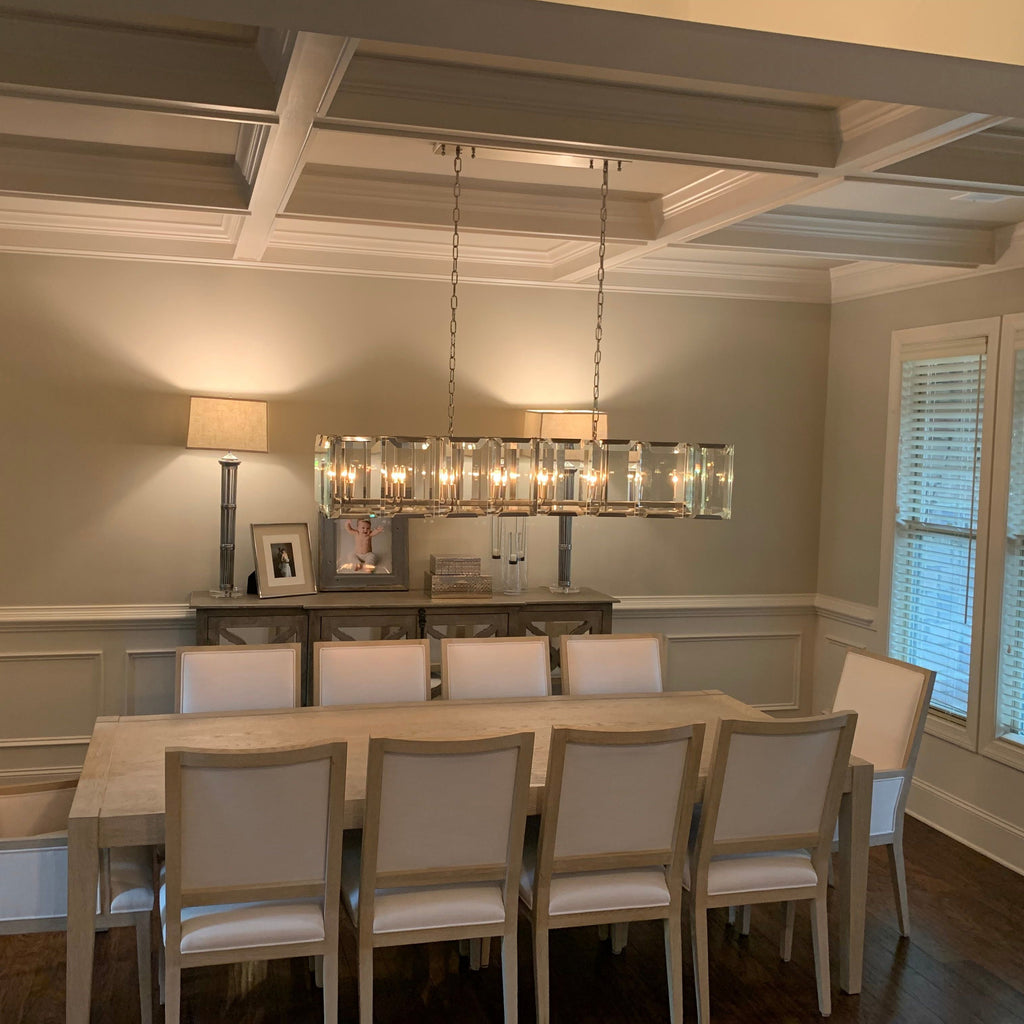 54 Inch Crystal Rectangular Chandelier - Harlow