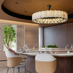 60 Inch Alabaster Round Chandelier - Harlow