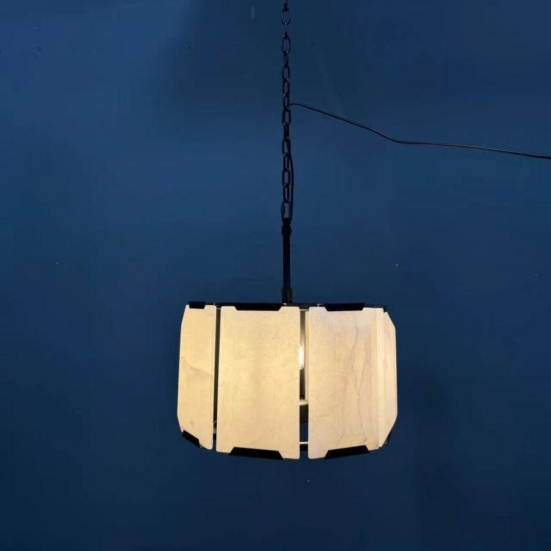 19 Inch Alabaster Round Chandelier - Harlow