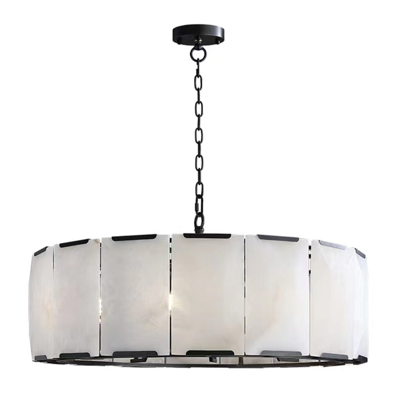 31 Inch Alabaster Round Chandelier - Harlow