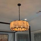 31 Inch Alabaster Round Chandelier - Harlow