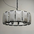 31 Inch Alabaster Round Chandelier - Harlow