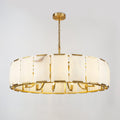 43 Inch Alabaster Round Chandelier - Harlow