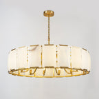 43 Inch Alabaster Round Chandelier - Harlow
