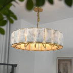 43 Inch Alabaster Round Chandelier - Harlow