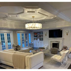 43 Inch Alabaster Round Chandelier - Harlow