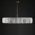 60 Inch Alabaster Round Chandelier - Harlow