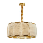 24 Inch Alabaster Round Chandelier - Harlow