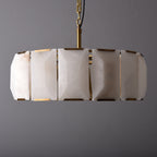 31 Inch Alabaster Round Chandelier - Harlow