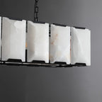 54 Inch Alabaster Rectangular Chandelier - Harlow