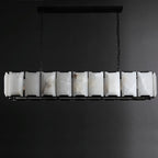 60 Inch Alabaster Rectangular Chandelier - Harlow