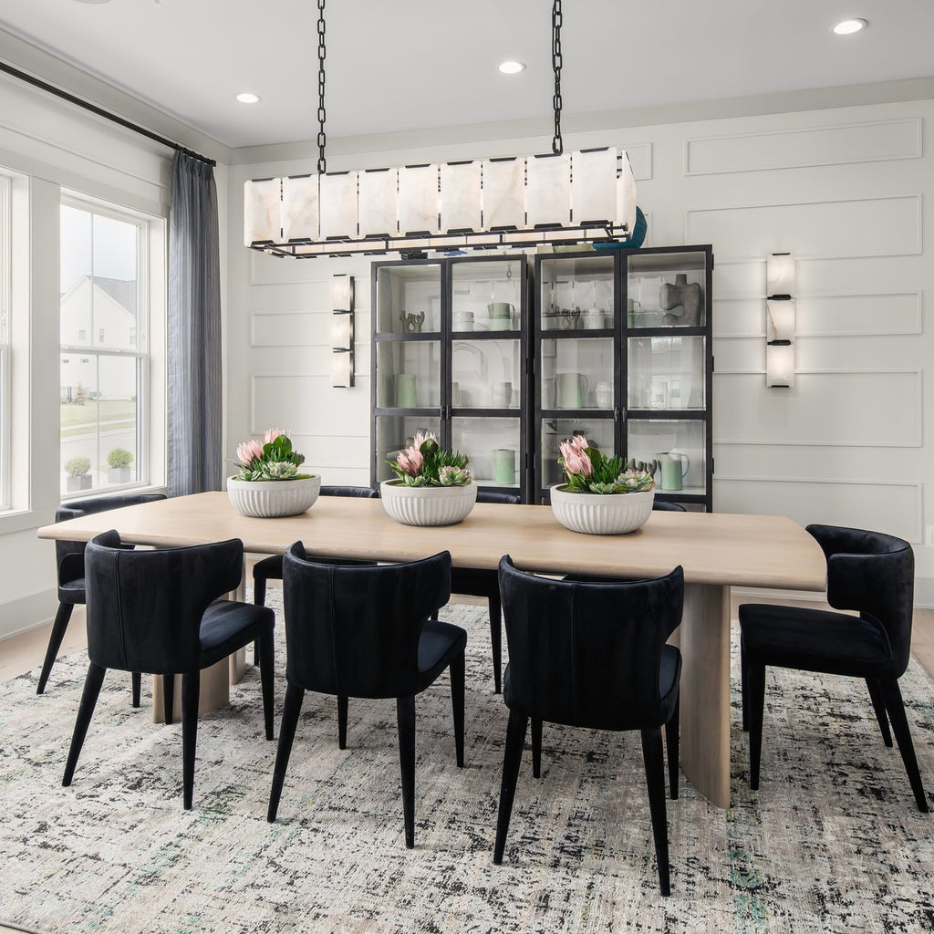60 Inch Alabaster Rectangular Chandelier - Harlow