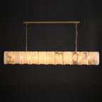 74 Inch Alabaster Rectangular Chandelier - Harlow