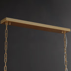 54 Inch Alabaster Rectangular Chandelier - Harlow
