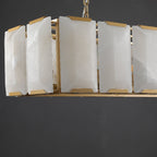 42 Inch Alabaster Rectangular Chandelier - Harlow