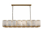 54 Inch Alabaster Rectangular Chandelier - Harlow