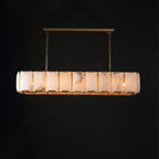 60 Inch Alabaster Rectangular Chandelier - Harlow