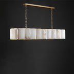 60 Inch Alabaster Rectangular Chandelier - Harlow