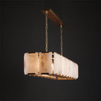 60 Inch Alabaster Rectangular Chandelier - Harlow