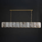 74 Inch Alabaster Rectangular Chandelier - Harlow